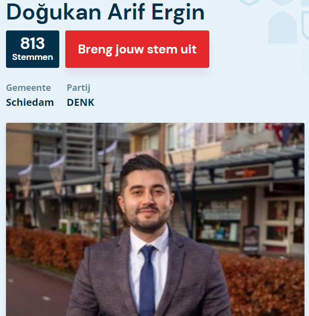 Hollanda'nın en başarılı meclis üyesi adayı: Doğukan Ergin
