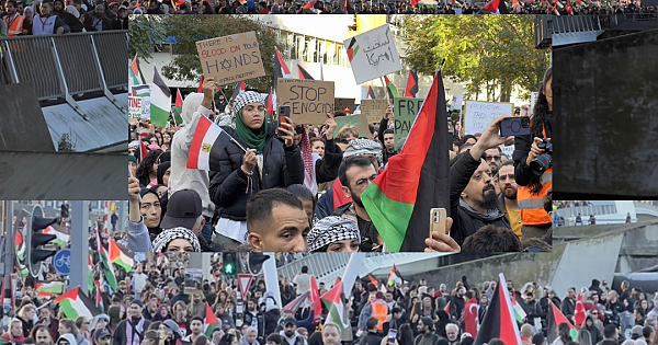 Hollanda'da Filistin’e destek gösterisi düzenlendi