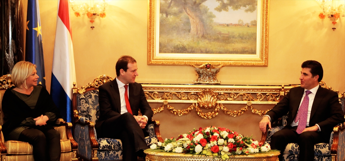 IKBY Başkanı Barzani Hollanda Başbakan Yardımcısı Asscher'ı kabul etti