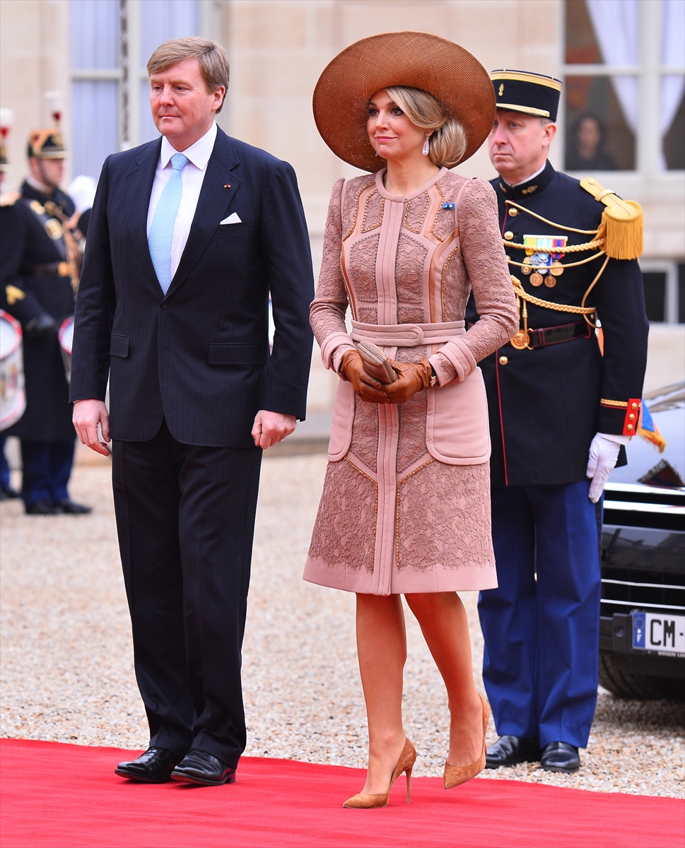 Hollanda Kralı Willem-Alexander ve Kraliçe Maxima Paris'te