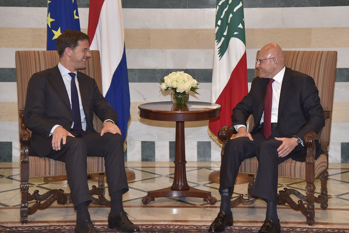 Hollanda Başbakanı Mark Rutte, Lübnan'da