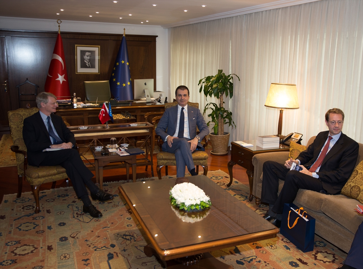 AB Bakanı Çelik'in kabulü