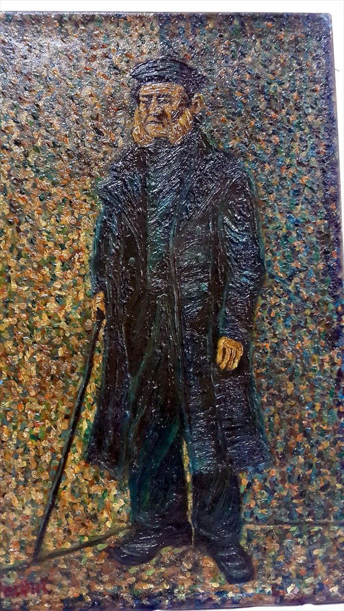 Van Gogh'a ait olduğu tahmin edilen tablodaki inceleme