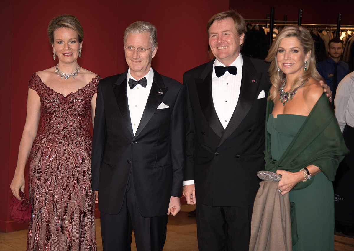 Belçika Kralı Philippe ve kraliçe Mathilda Hollanda'da