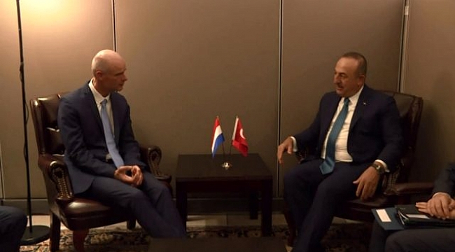 Çavuşoğlu, hollanda dışişleri bakanı stef blok ile görüştü