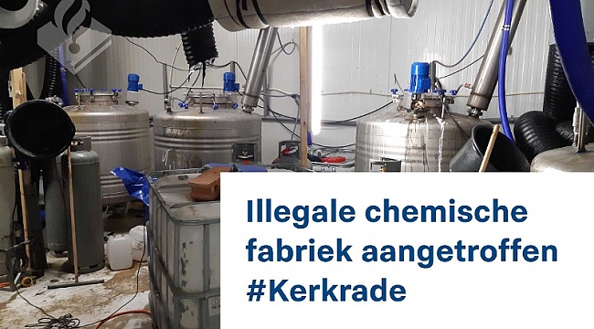 Grote illegale chemische fabriek aangetroffen