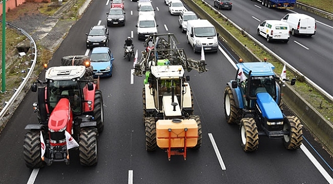 Hollanda'da traktörler trafiği felç etti