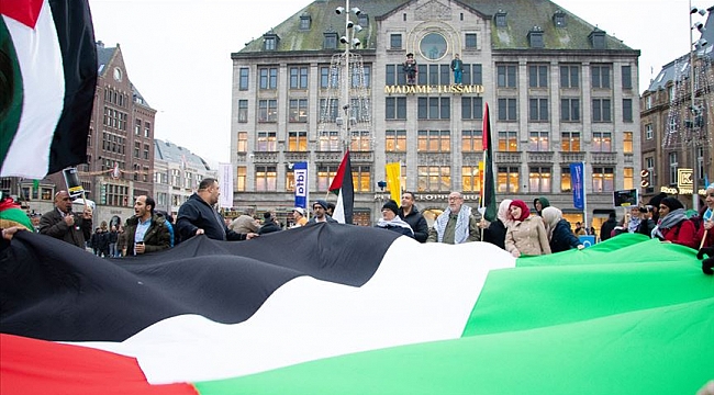 Hollanda'da İsrail protestosu