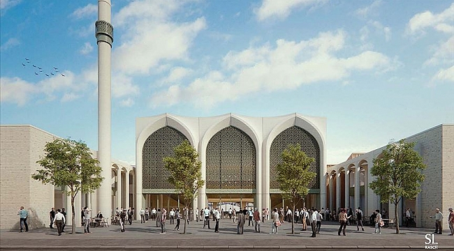 Almanya'da 2 bin kişilik cami ve külliye projesi tanıtıldı