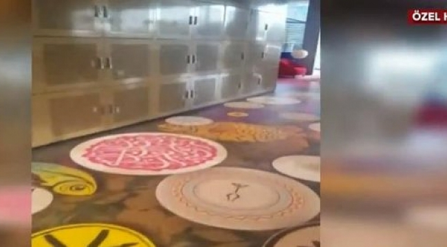 Hollanda'da İslam'ın kutsallarına hakaret! Otel lobisinin zeminine Kur'an ayeti yazdılar