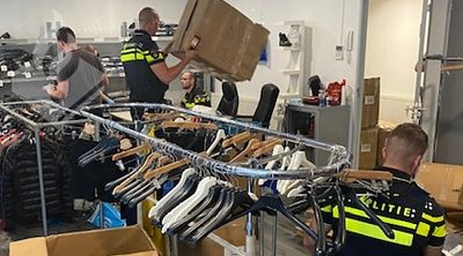 Polis 350 bin avroluk sahte marka kıyafetlere el koydu