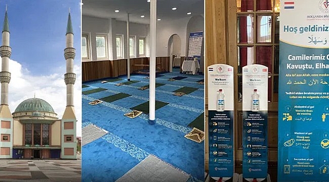 Hollanda'da Cuma namazı salgın sonrası ilk kez kılındı