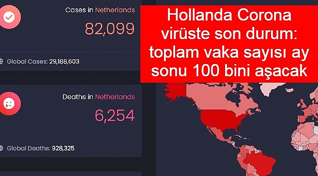 Hollanda Corona virüste son durum: toplam vaka sayısı ay sonu 100 bini aşacak