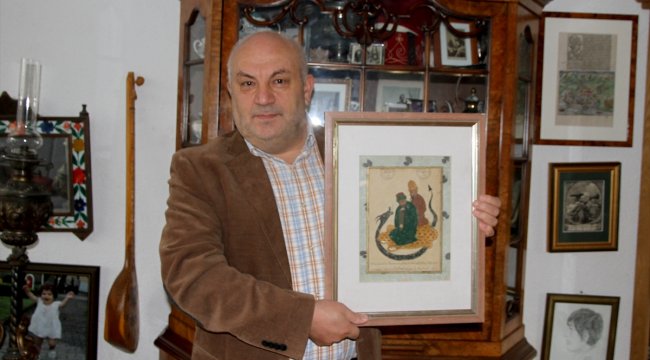 Hacı Bektaş Veli'nin en eski tablosunu Almanya'daki müzayededen satın aldı