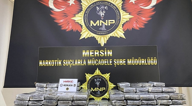 Hollanda'da yaşayan U.U Mersin'de 220 kilogram kokainin ile yakalandı