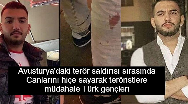 Avusturya'daki terör saldırısında 2 Türk canlarını hiçe sayarak teröristlere müdahale etti