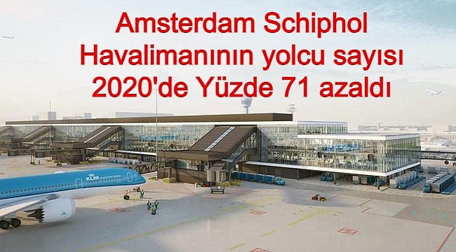 Amsterdam Schiphol Havalimanının yolcu sayısı 2020'de Yüzde 71 azaldı