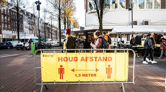 Hollanda'da Kovid-19 nedeniyle ilk kez sokağa çıkma kısıtlaması uygulanacak