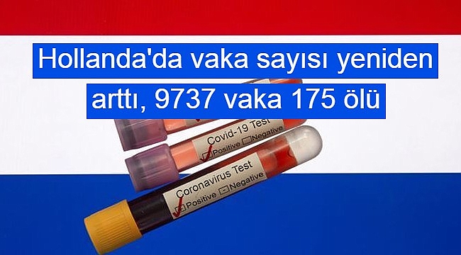 Hollanda'da vaka sayısı yeniden arttı, 9737 vaka 175 ölü