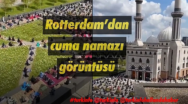 Hollanda'da cuma namazında camiler doldu taştı