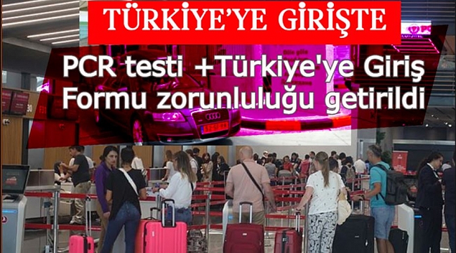 Gurbetçiler için PCR testine ek olarak Türkiye'ye Giriş Formu getirildi