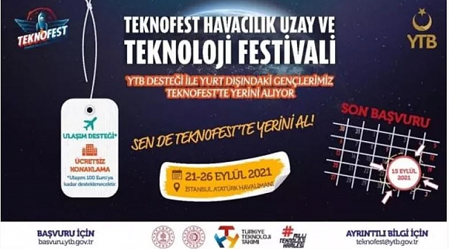 Yurt Dışında Yaşayan Gençlerimiz YTB’nin Desteğiyle Teknofest’te Yerini Alıyor