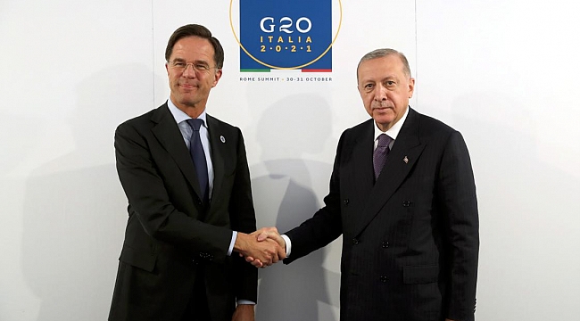 Cumhurbaşkanı Erdoğan, Hollanda Başbakanı Rutte ile görüştü