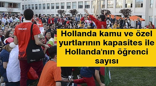 Hollanda üniversitelerinde okuyan öğrenci sayısı ile kamu ve özel yurtların kapasitesi