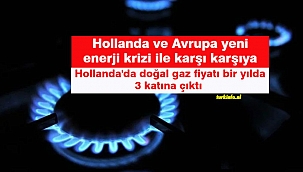 Hollanda ve Avrupa yeni enerji krizi ile karşı karşıya-Hollanda'da doğal gaz fiyatı bir yılda 3 katına çıktı 