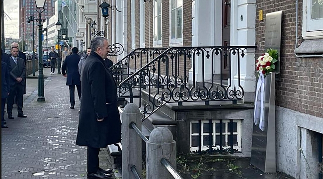 Lahey’de şehit olan Merhum Büyükelçimiz Özdemir Benler’in oğlu Ahmet Benler’i anıldı