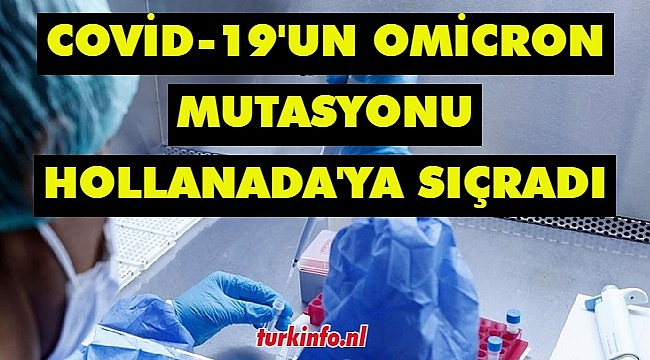 Covid-19'un Omicron mutasyonu Hollanada'ya sıçradı