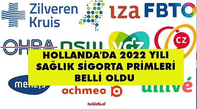Hollanda'da 2022 yılı Sağlık Sigorta Primleri belli oldu 