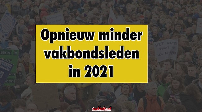 Opnieuw minder vakbondsleden in 2021