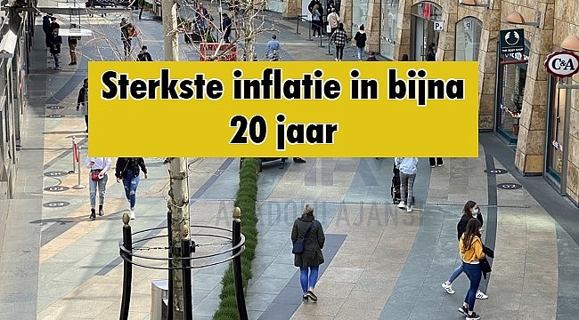 Sterkste inflatie in bijna 20 jaar