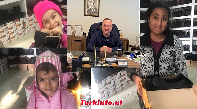 Hollanda'daki Türklerden Çocukların yüzünü güldüren yardım