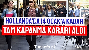 Hollanda Tam Kapanma Kararı Aldı-Hollanda 14 Ocak'a kadar kapanma kararı aldı