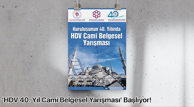 Hollanda Diyanet Vakfından ödüllü 40. Yıl Cami Belgesel Yarışması