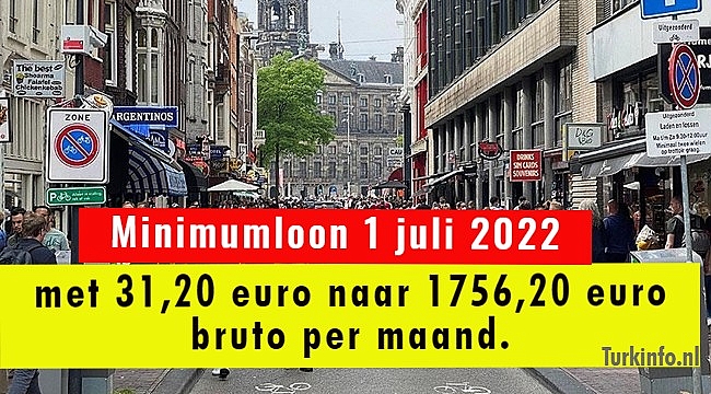 Minimumloon stijgt per 1 juli 2022 met 31 euro per maand