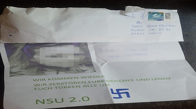 Almanya'da Türk derneğine ırkçı ölüm tehdidi içeren mektup gönderildi