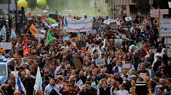 Almanya'da iklim protestosu