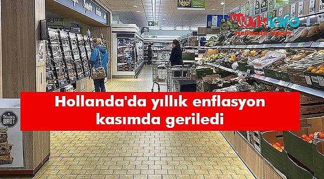 Hollanda'da yıllık enflasyon kasımda geriledi