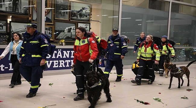 Almanya'dan deprem bölgesine giden arama kurtarma ekipleri geri döndü
