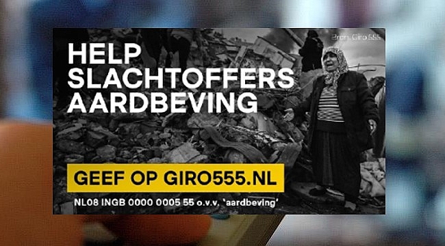 Çarşamba günü Hollanda'da ortak yayın ile yardım kampanyası yapılacak
