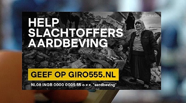Çarşamba günü Hollanda’da ortak yayın ile yardım kampanyası yapılacak