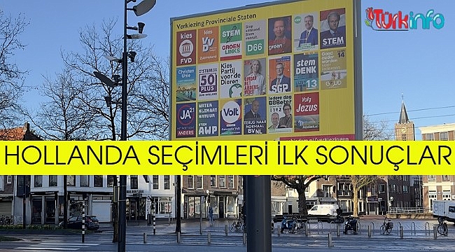 Hollanda Eyalet meclisi ilk seçim sonuçları, sandık çıkış anket sonuçları