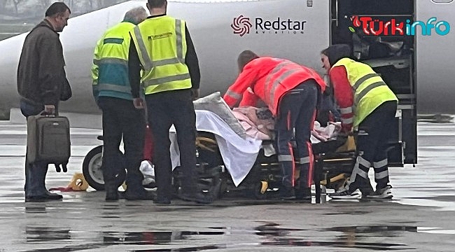Bu kez Ambulans uçak Rotterdam'dan bir Türk Hastayı almak için geldi