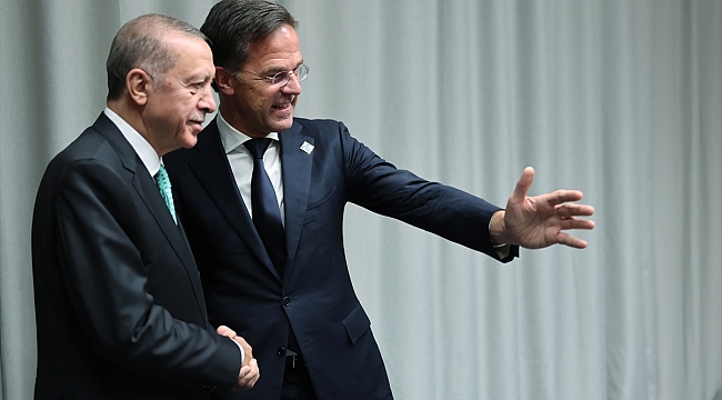 Cumhurbaşkanı Erdoğan, Hollanda Başbakanı Rutte ile görüştü