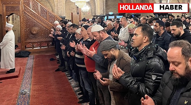 Filistin'de hayatını kaybedenler için Hollanda'da gıyabi cenaze namazı kılındı