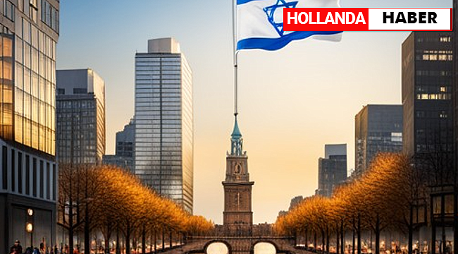 Hollanda'da İsrail ile dayanışma için bayrak asma yarışı başladı