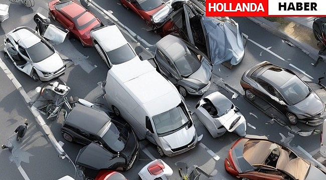 Alkmaar'da Yedi aracın karıştığı zincirleme trafik kazası: 6 yaralı